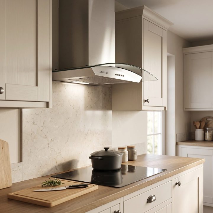 60cm Chimney Cooker Hood A Energy Rated - Stainless Steel - Product hero