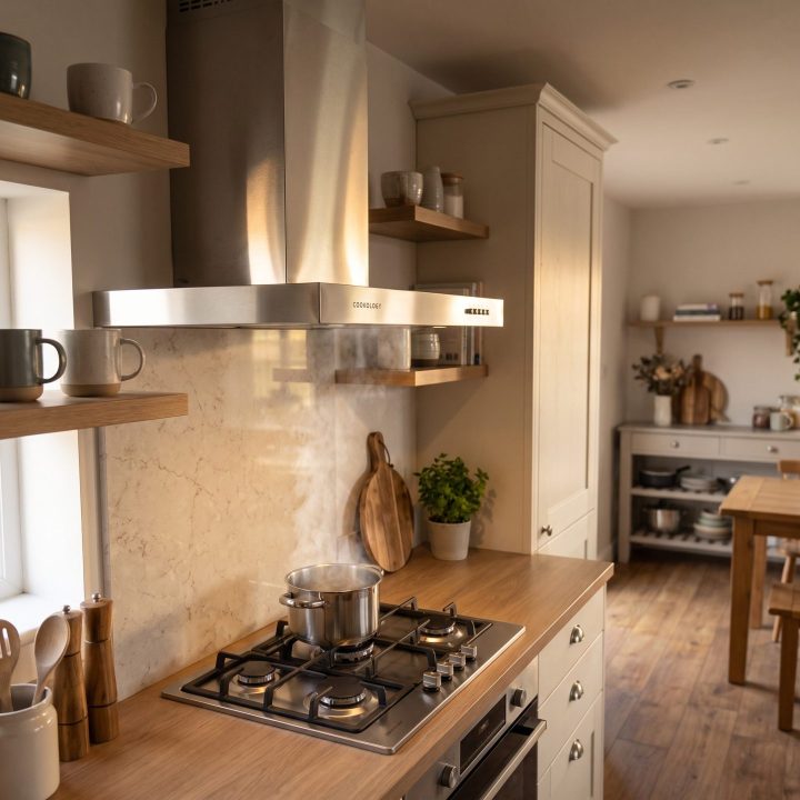 60cm Chimney Cooker Hood A Energy Rated - Stainless Steel - Product hero