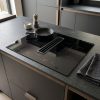 60cm Downdraft Vented 4 Zone Induction Hob A Energy Rated - Black - Verified design detail