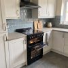 60cm Freestanding Double Oven - Black - Scale and room context