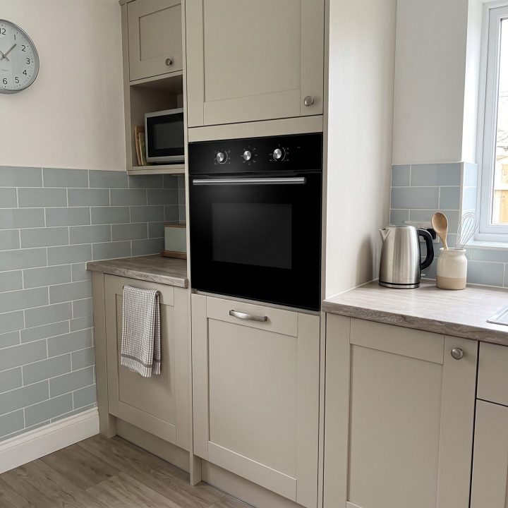 65L Built-In Electric Oven A Energy Rated - Black - Scale and room context