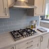 70cm Built-In 5 Burner Gas Hob with Wok Burner - Stainless Steel - Scale and room context