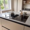 80cm Downdraft Vented 4 Zone Induction Hob A+ Energy Rated - Black - Product hero variation 2