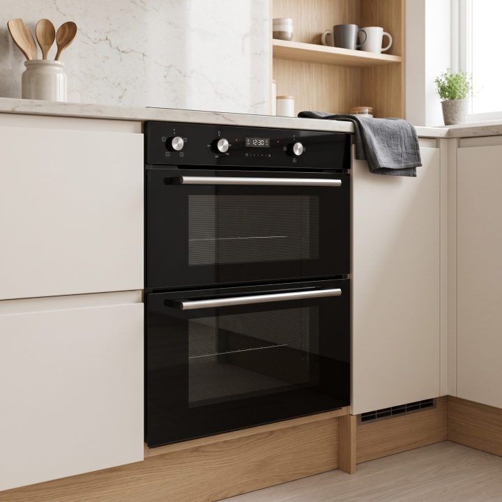 85L Built-Under Double Oven A Energy Rated - Black - Everyday use and access