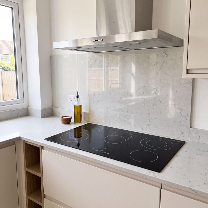 90cm 5 Zone Built-In Ceramic Hob - Black Glass - Everyday use and access