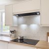 90cm Built-Under Canopy Cooker Hood A+ Energy Rated - Black Glass - Everyday use and access