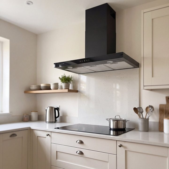 90cm Chimney Cooker Hood A++ Energy Rated - Black - Product hero