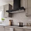 90cm Chimney Cooker Hood A++ Energy Rated - Black - Scale and room context