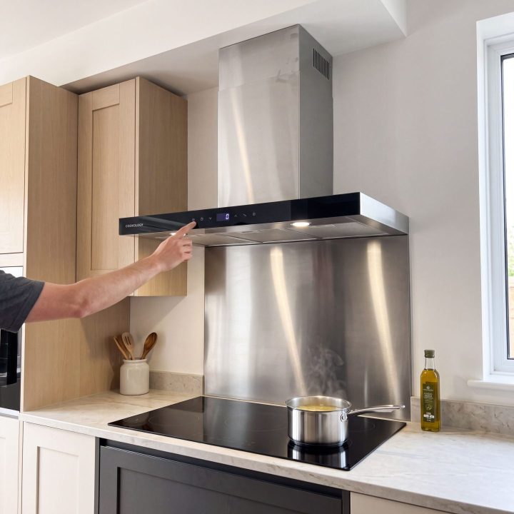 90cm Chimney Cooker Hood A++ Energy Rated - Stainless Steel - Everyday use and access
