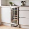 20 Bottle Freestanding Wine Cooler 30cm - Stainless Steel - Everyday use and access