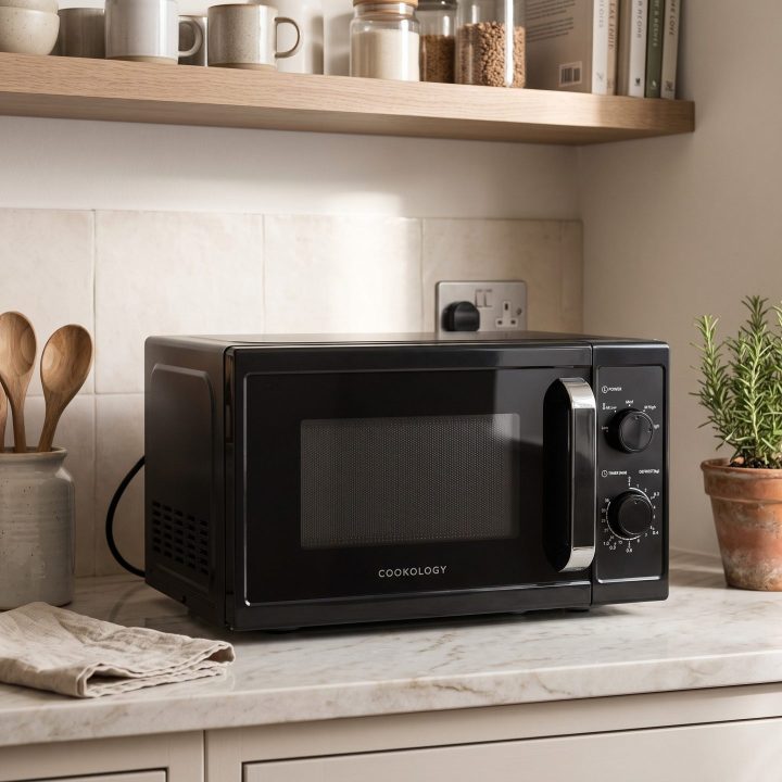 20L Freestanding Microwave 800W - Black - Product hero