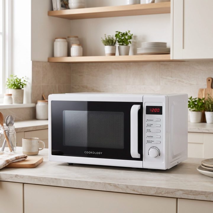 20L Freestanding Microwave 800W - White - Everyday use and access