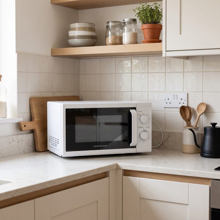 20L Freestanding Microwave 800W - White - Everyday use and access