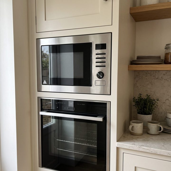 Cookology 25L Built-In Microwave with Grill 850W - Stainless Steel - Product hero