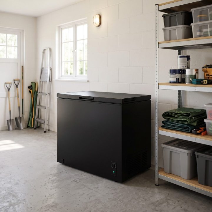 293L Freestanding Chest Freezer - Black - Everyday use and access