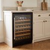 54 Bottle Freestanding Wine Cooler 60cm - Black - Product hero