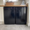 55cm Freestanding Side-by-Side Undercounter Fridge Freezer Pack - Black - Verified design detail