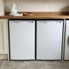 55cm Freestanding Side-by-Side Undercounter Fridge Freezer Pack - White - Verified design detail