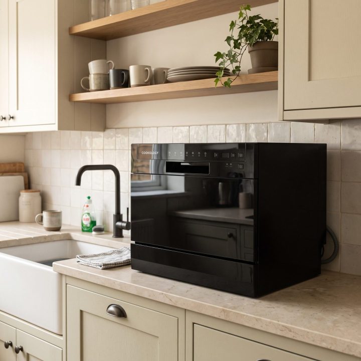 6 Place Settings Table Top Dishwasher - Black - Product hero