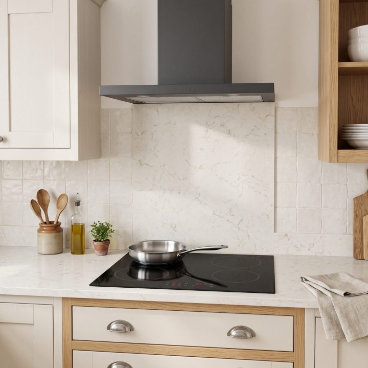 60cm Built-In Ceramic Hob 4 Zone - Black - Product hero