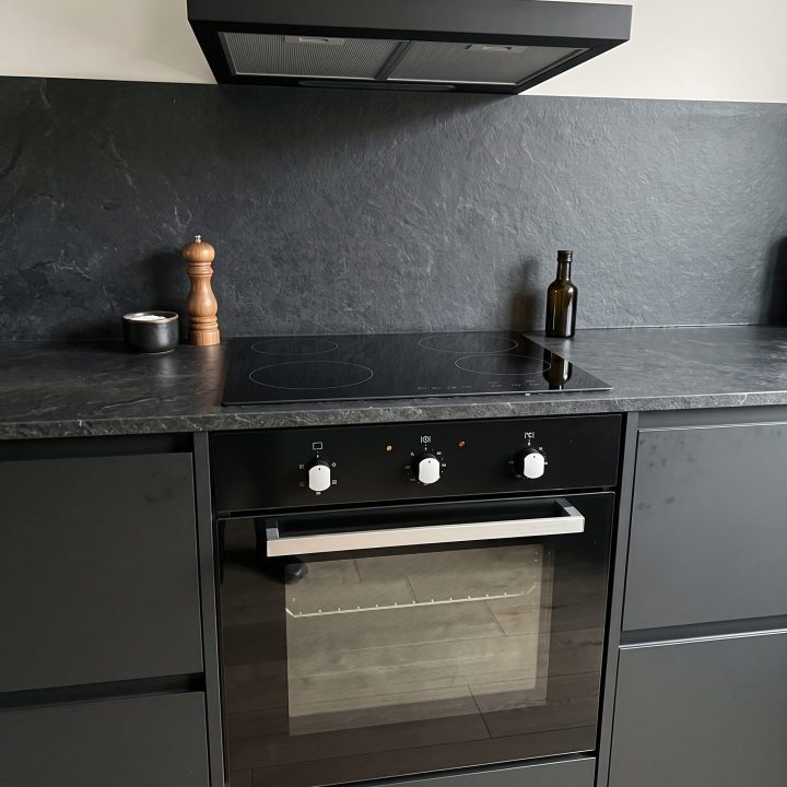 60cm Touch Control Ceramic Hob & Electric Fan Oven Pack - Black - Verified design detail