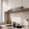 60cm Visor Cooker Hood - Stainless Steel - Everyday use and access
