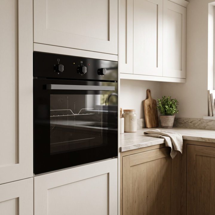 60L Built-In Electric Oven A+ Energy Rated - Black - Product hero