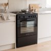 62L Freestanding Single Cooker with Hot Plate A Energy Rated - Black - Everyday use and access