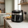 7.2L Air Fryer with Viewing Window 8 Cooking Functions - Black - Everyday use and access variation 2