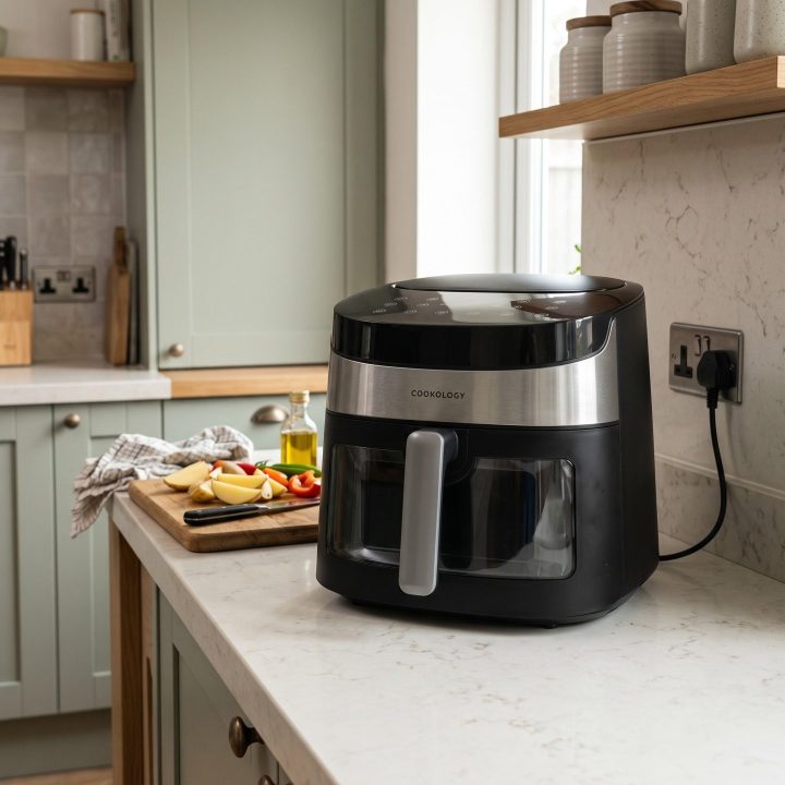 7.2L Air Fryer with Viewing Window 8 Cooking Functions - Black - Everyday use and access variation 2