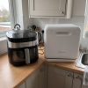 7.2L Digital Air Fryer & Compact 2 Place Table Top Dishwasher - Black - Everyday use and access