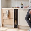 7 Bottle Built-In Wine Cooler 15cm - Black - Everyday use and access