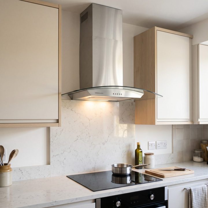 70cm Chimney Cooker Hood A Energy Rated - Stainless Steel - Everyday use and access