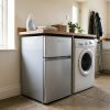 87L Freestanding Under Counter Fridge Freezer 70/30 - Silver - Product hero