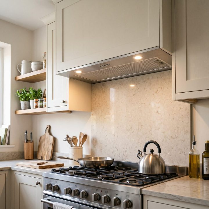 90cm Built-Under Canopy Cooker Hood A+ Energy Rated - Stainless Steel - Product hero