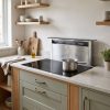 90cm Ceramic Hob 5 Zone with Downdraft Extractor - Black - Everyday use and access variation 2