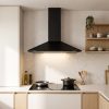 90cm Chimney Cooker Hood A Energy Rated - Black - Everyday use and access