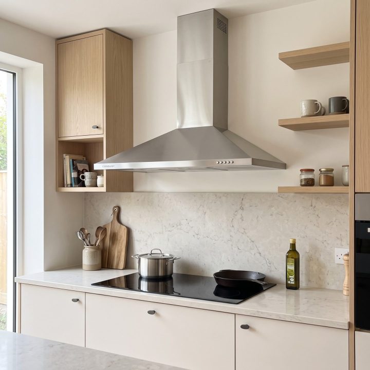 90cm Chimney Cooker Hood A Energy Rated - Stainless Steel - Everyday use and access