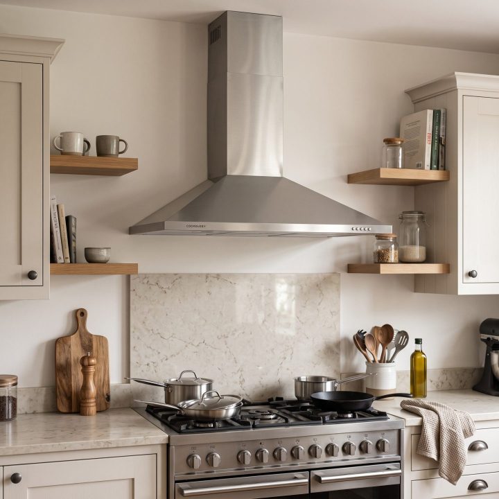 90cm Chimney Cooker Hood A Energy Rated - Stainless Steel - Product hero