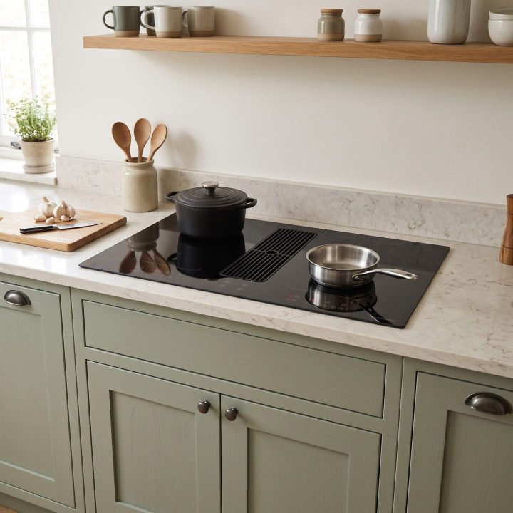Cookology 90cm Induction Hob with Downdraft Cooker Hood - Everyday use and access variation 2