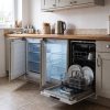 Under Counter Integrated 138L Fridge 97L Freezer & 12 Place Dishwasher Pack - White - Product hero variation 2