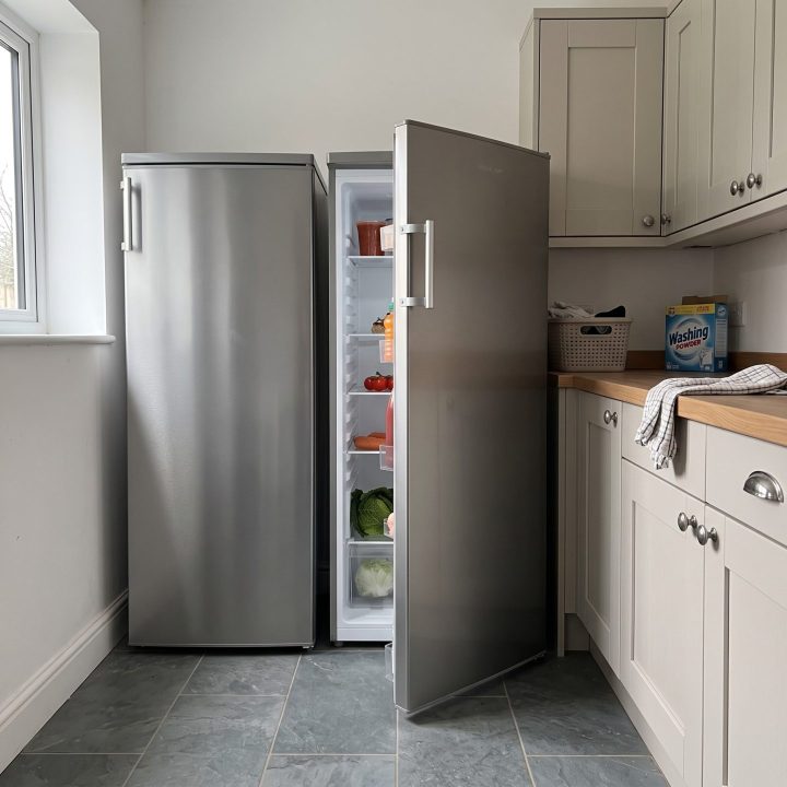 Upright Fridge & Freezer Pack - 143cm High - Side-by-Side - Inox - Stainless Steel - Everyday use and access